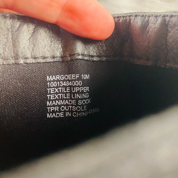 Wild Pair Margo Black Faux Suede Lug Sole Chunky Heeled Ankle Boots 10 Goth Punk - Picture 6 of 10